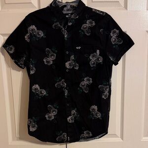 Hollister Dark Floral Men's Shirt
